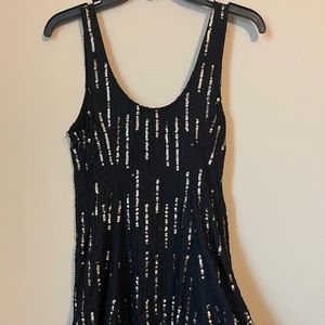 HOLLISTER SEQUIN BLACK DRESS